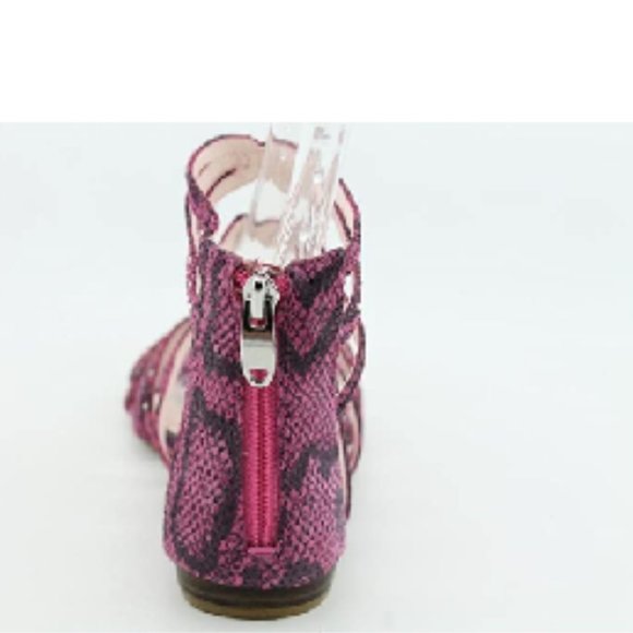 *SALE* Rachel Roy Sitrus Pink Snake Flat Gladiator--7.5M--4128 - Picture 3 of 3